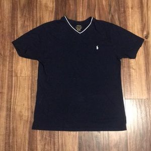 Polo Ralph Lauren V-neck T-shirt/ color navy Large
